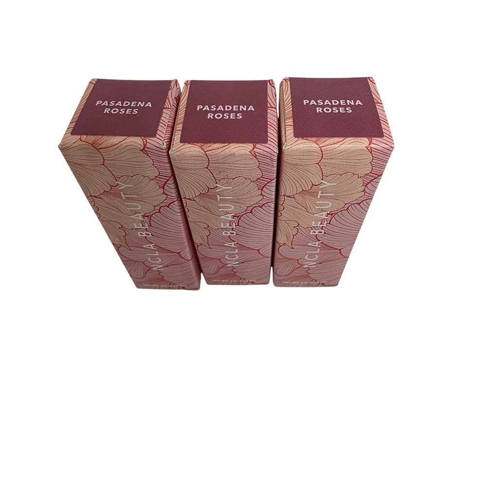 NCLA Beauty Pasadena Roses Pink Mauve Nude Semi-Matte Lipstick 0.14oz NIB Lot 3